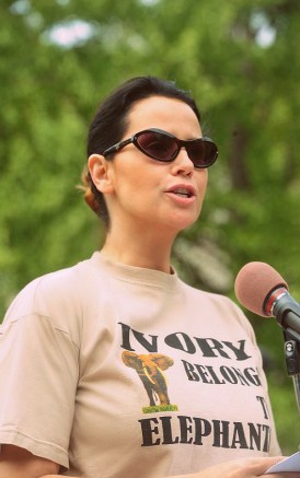 Christina LaMonica at the Third Annual International March for Elephants in Washington, D.C.